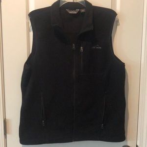 Eddie Bauer black fleece vest